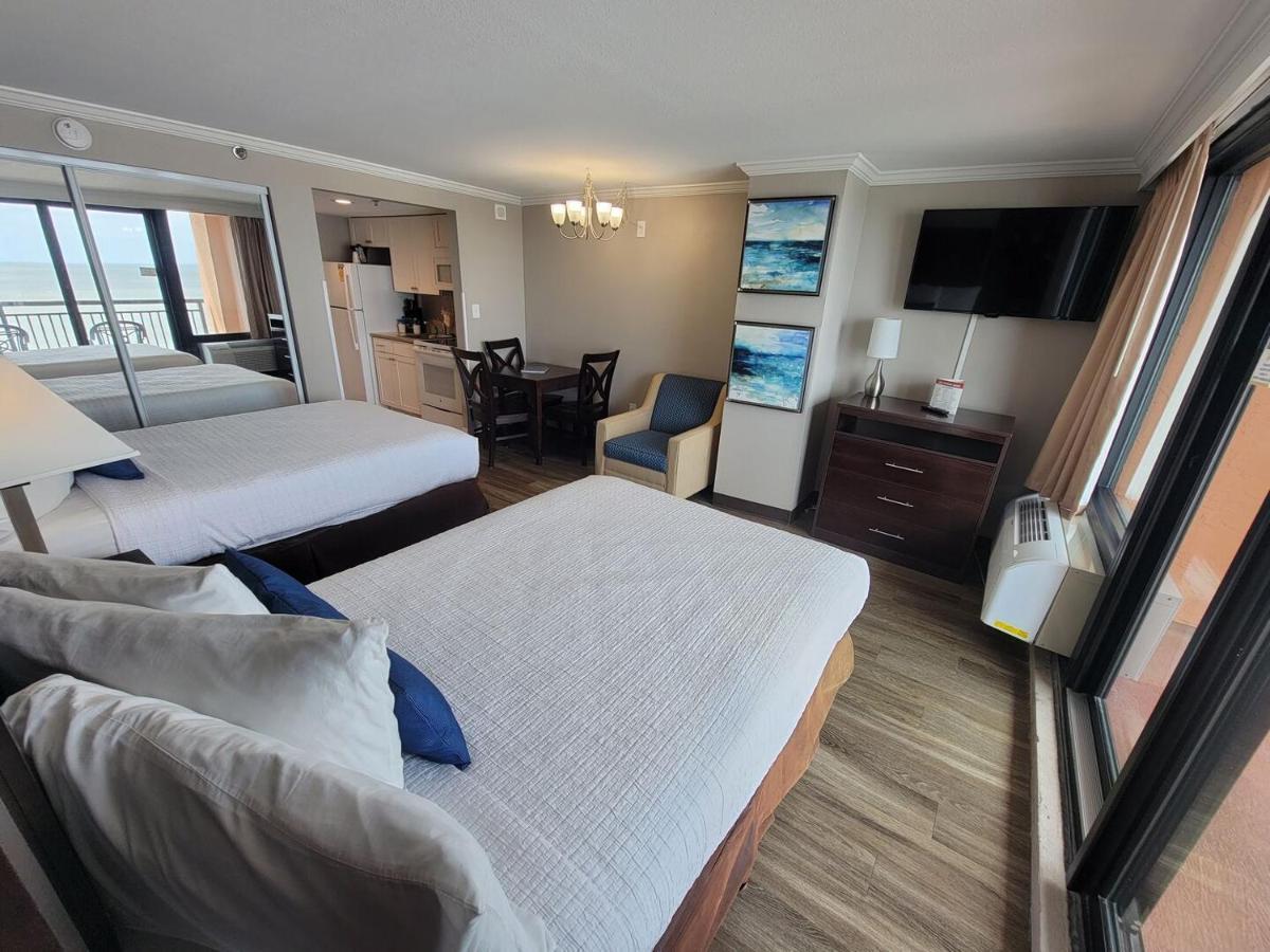 Direct Oceanfront Suite Caravelle Resort 615 Sleeps 4 Guests Миртъл Бийч Екстериор снимка